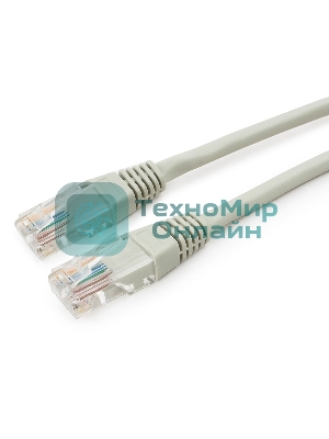 Патч-корд медный UTP Cablexpert PP10-1M cat.5e, 1м, литой, многожильный, серый