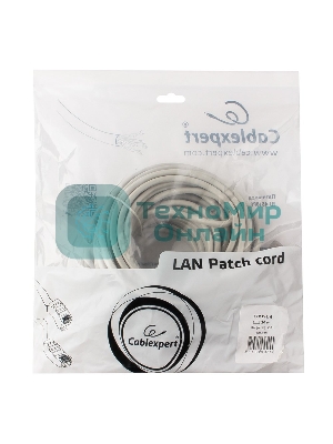 Патч-корд FTP Cablexpert cat.6, 20м, литой, многожильный, серый
