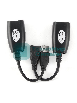 Кабель Gembird USB 2.0 удлинительный AM/AF/RJ45Fx2 по витой паре