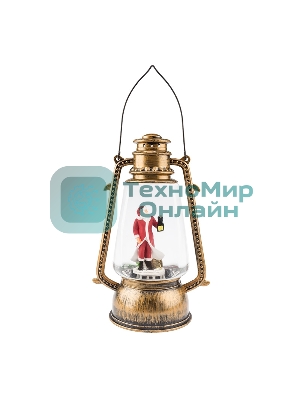 Декоративный фонарь Neon-night с эффектом снегопада и подсветкой 