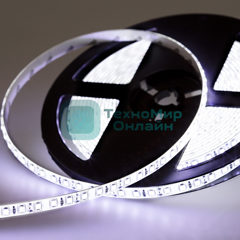 Лента светодиодная силикон, 8 мм, IP65, SMD 2835, 120 LED/m, 12 V, цвет свечения белый