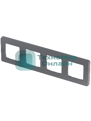 Рамка 4 поста дымчатый Inspiria