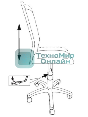Кресло Бюрократ KD-9 салатовый, сетка, 120 кг
