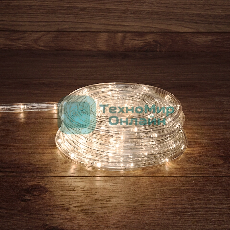 Дюралайт Neon-night LED фиксинг (2W), 24 LED/м, теплый белый, 20 м