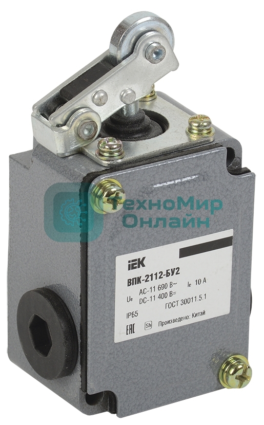 Выключатель концевой IEK ВПК-2112-БУ2 рычаг с роликом IP65