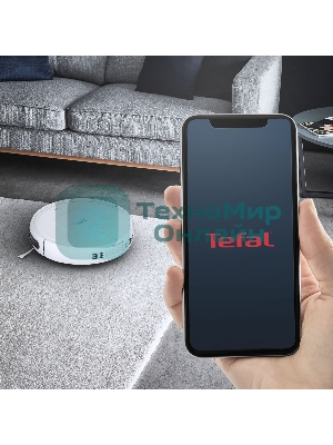 Робот-пылесос Tefal RG8227WH белый, 2600 мА·ч Li-Ion, уборка сухая, пылесборник контейнер 0.44 л