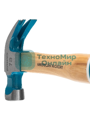 Молоток-гвоздодер Gross AMERICAN HICKORY 10414 200 г, угол 45 магнит обрезиненная рукоятка