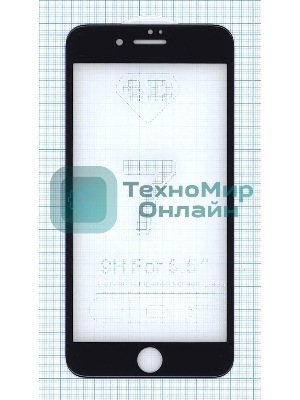 Защитное стекло 4D для Apple iPhone 7/8 Plus черный