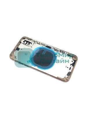 Задняя крышка (корпус) в сборе с рамкой для Apple iPhone Xs gold