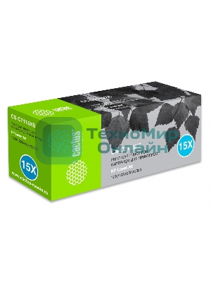 Картридж лазерный Cactus CS-C7115XS черный (3500 стр.) для HP LJ 1200/1220/3300/3380