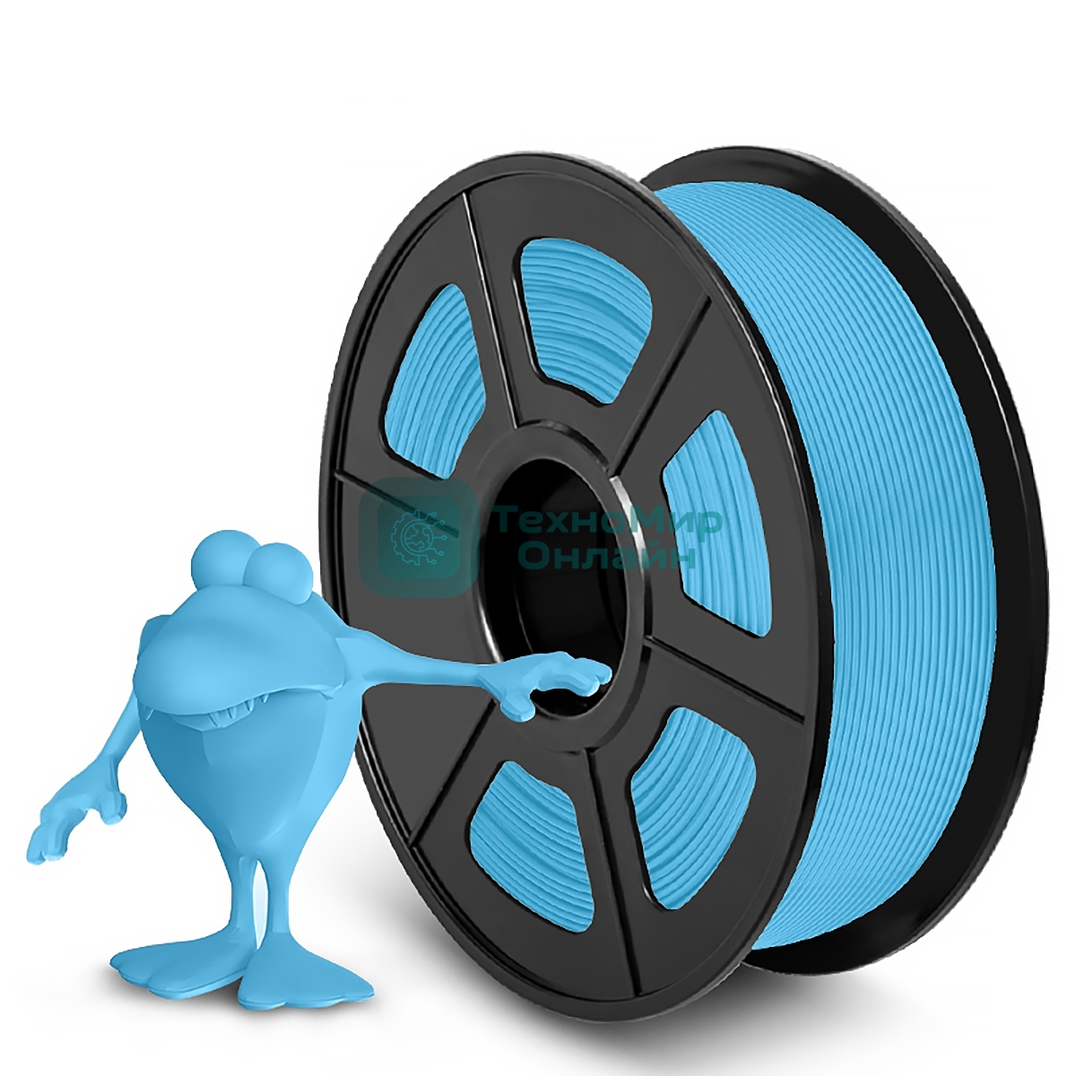 Филамент NVPrint PLA Matte Light Blue для 3D печати диаметр 1.75мм длина 330 метров масса 1 кг