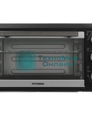 Мини-печь Hyundai MIO-HY072 23 л, 1500 Вт, серебристый/черный