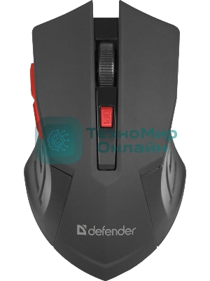 Мышь беспроводная Defender Accura MM-275 синий, 1600 dpi, радиоканал, USB, кнопки - 6