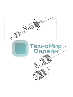 Разъем гнездо TV без пайки Металл 