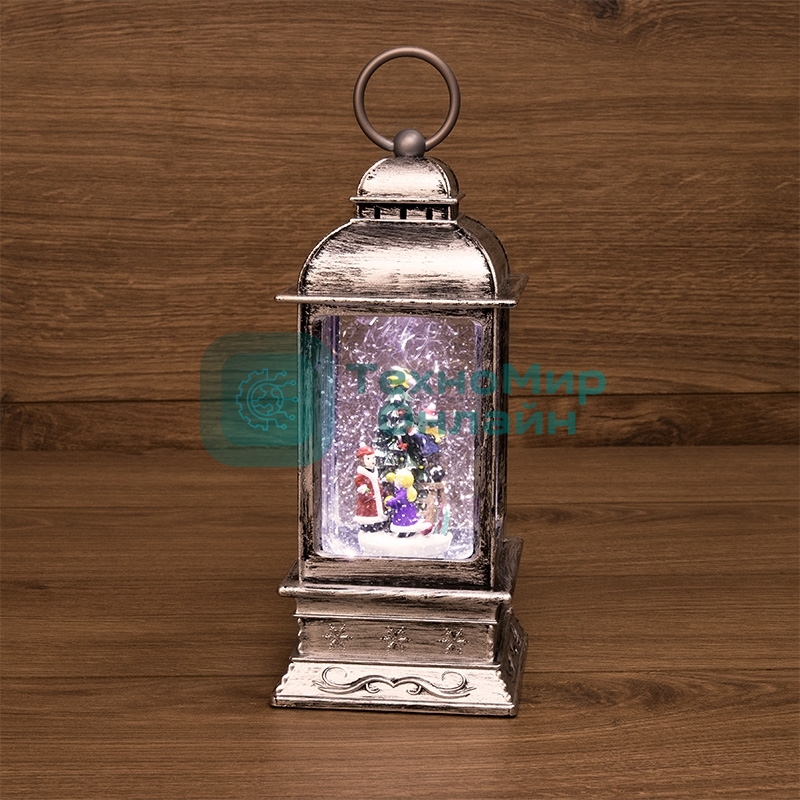 Декоративный фонарь Neon-night с эффектом снегопада и подсветкой 