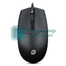 Мышь проводная Oklick 147M черный, 1600 dpi, USB, кнопки - 3