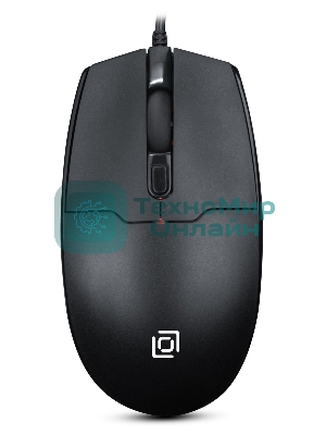 Мышь проводная Oklick 147M черный, 1600 dpi, USB, кнопки - 3