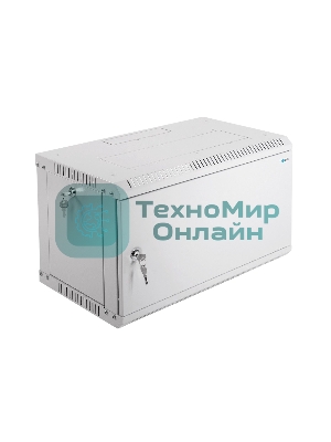 Шкаф телеком. настенный разборный 6U (600х350) дверь металл (ШРН-Э-6.350.1) (1 коробка)