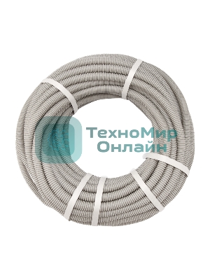 Труба гофрированная Rexant из ПВХ, с зондом, Ø16мм (бухта 25 м/уп)