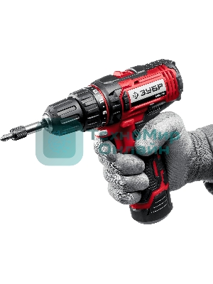 Дрель-шуруповерт Зубр ДШЛ-125-22, 12 В, 2 Ач, 30 Нм, щеточный