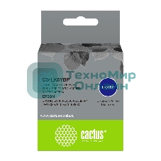 Картридж ленточный Cactus CS-LK5YBP черный, 18мм, 9м для Epson LW400/LW700/LW600P/LW1000P/K400/Z700/Z900