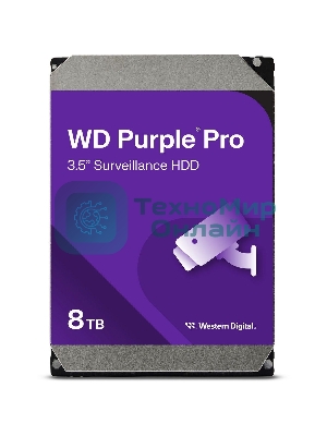 Жесткий диск HDD Western Digital 8Tb 7200rpm SATA-III 256Mb 3.5