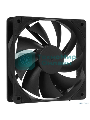 Вентилятор для корпуса Digma DFAN-120-7 черный, 120 мм, 1200 об/мин, 23 дБ, 4 pin