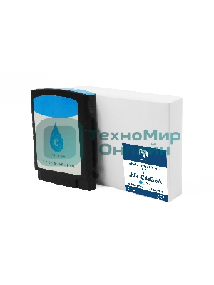 Картридж струйный NVPrint 11 (NV-C4836A) Cyan для HP BIJ 1000/1100/1200/2200 (28мл) совместимый