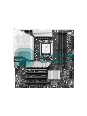 Материнская плата MSI PRO B860M-A WIFI, LGA 1851, Intel B860, 4xDDR5, 4xSATA, 3xM.2, 1xPCIe 5.0 x16, 1xPCIe 4.0 x16, 1xPCIe 4.0 x16, 1xHDMI, 1xDP, 1xUSB-C, 1x 5Gb LAN, 4xUSB-A 3.2 Gen 2, 2xUSB-A 2.0, 7.1, 1x3.5 мм, 1xUSB 3.2 Gen 2 Type-C, Wi-Fi 6, mATX