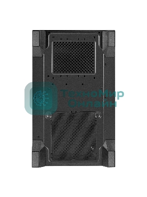 Компьютерный корпус Minitower ExeGate i3 SEA LE (mATX, без БП, 1хUSB+1хUSB 3.0, HD аудио, черный, передняя и боковая панели - закаленное стекло)