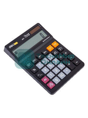Калькулятор настольный Deli EM01420 черный 12-разр.