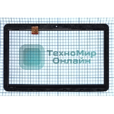 Сенсорное стекло (тачскрин) для Irbis TZ144. черное с рамкой