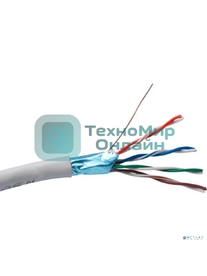 Кабель Exegate FTP 4 пары кат.5e Exegate медь, экран, 305м pullbox, серый