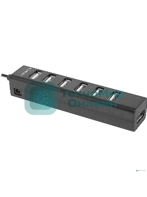 USB-концентратор Defender Quadro Swift, USB 2.0, USB 7 портов, USB