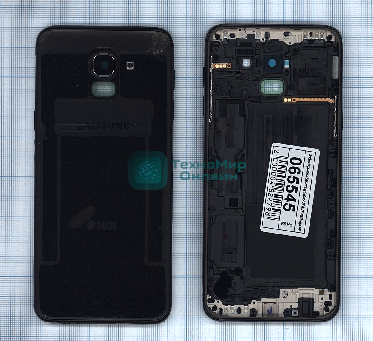 Задняя крышка для Samsung Galaxy J6 2018 SM-J600F черный