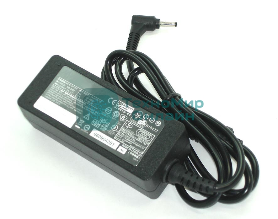 Блок питания (сетевой адаптер) для ноутбуков Acer 19V 2.37A 45W 3.0x1.1мм HC