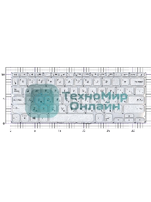 Клавиатура для ноутбука Asus X412DA серебристая