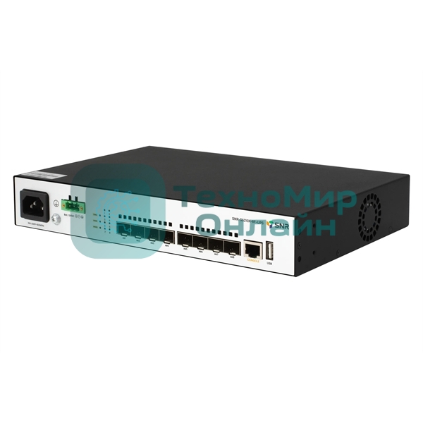 Коммутатор управляемый уровня SNR 2+, 8 x 1/10GE SFP+. Питание: 220V AC + встроенный UPS 12V