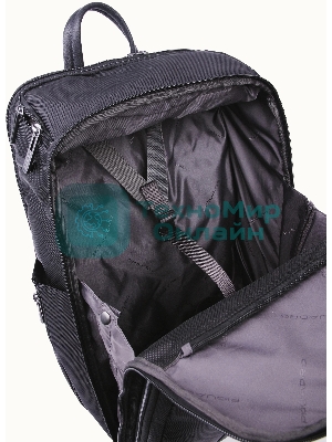 Рюкзак Piquadro Brief2 CA6648BR2/N черный нейлон/натур.кожа