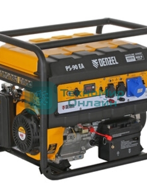 Электрогенератор бензиновый Denzel PS 90 EA, 9 кВт, 85 дБ, 92 кг