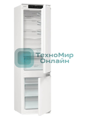 Встраиваемый холодильник Gorenje NRKI519141 белый двухкамерный 207/68 л морозилка снизу, No Frost