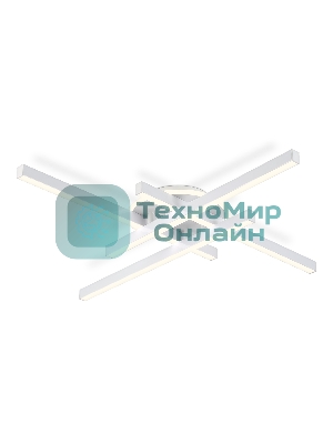 Потолочный светодиодный светильник Ambrella light FL6281 WH белый 58W 3000K-6400K 700*700*85 (ПДУ ИК)