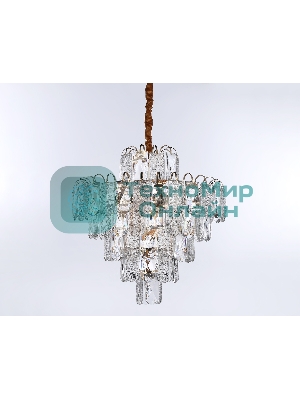 Светильник Ambrella light TR5233/12 SGD/CL/FR золото/прозрачный/белый матовый E27*12 max 40W D600*610