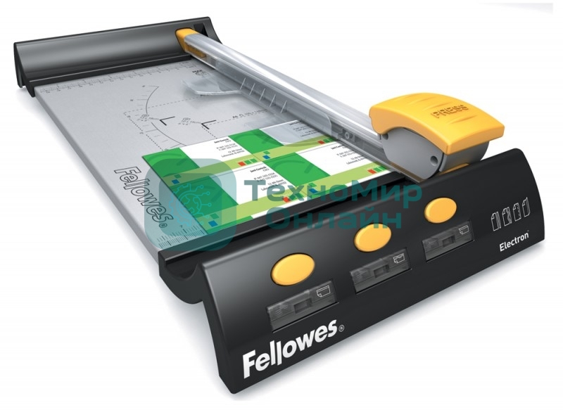 Резак дисковый Fellowes Electron A4 A4/10лист/320/ручн.прижим 54104