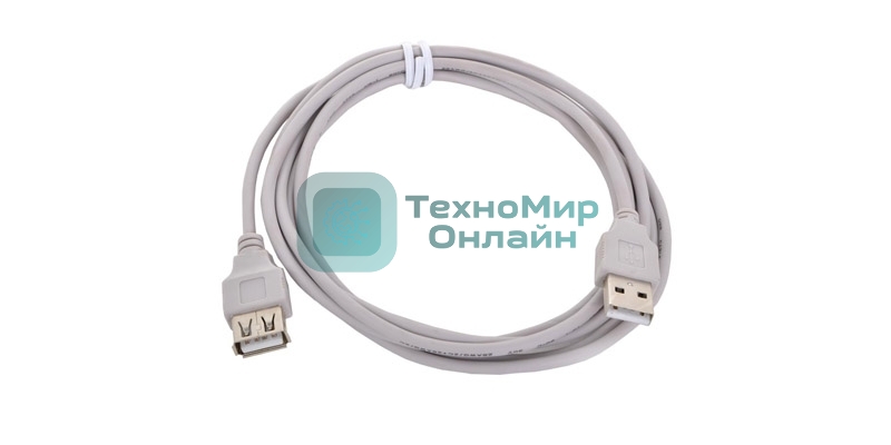 Кабель USB 2.0 Am-Af удлинитель 3м