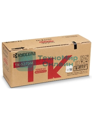 Картридж лазерный Kyocera TK-5270M (1T02TVBNL0) пурпурный для M6230cidn/M6630cidn/P6230cdn 6000 стр