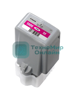 Картридж струйный Canon PFI-1000 M для IJ SFP PRO-1000 WFG. пурпурный. 80 мл.