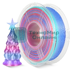 Филамент NVPrint Silk PLA+ Rainbow 02 для 3D печати диаметр 1.75мм длина 330 метров масса 1 кг