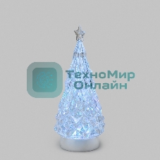 Фигура на подставке Елочка 12x12x28 см, RGB, питание 3xАА и провод USB Neon-night