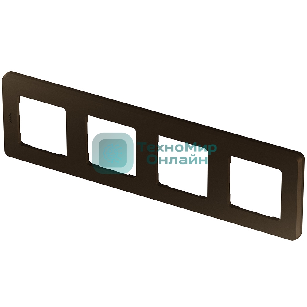 Рамка 4 поста бронза Inspiria